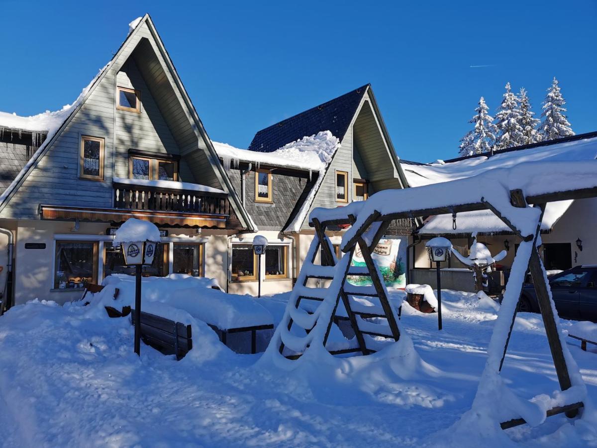 Hotel-Pension Rennsteighütte Frauenwald Exterior foto
